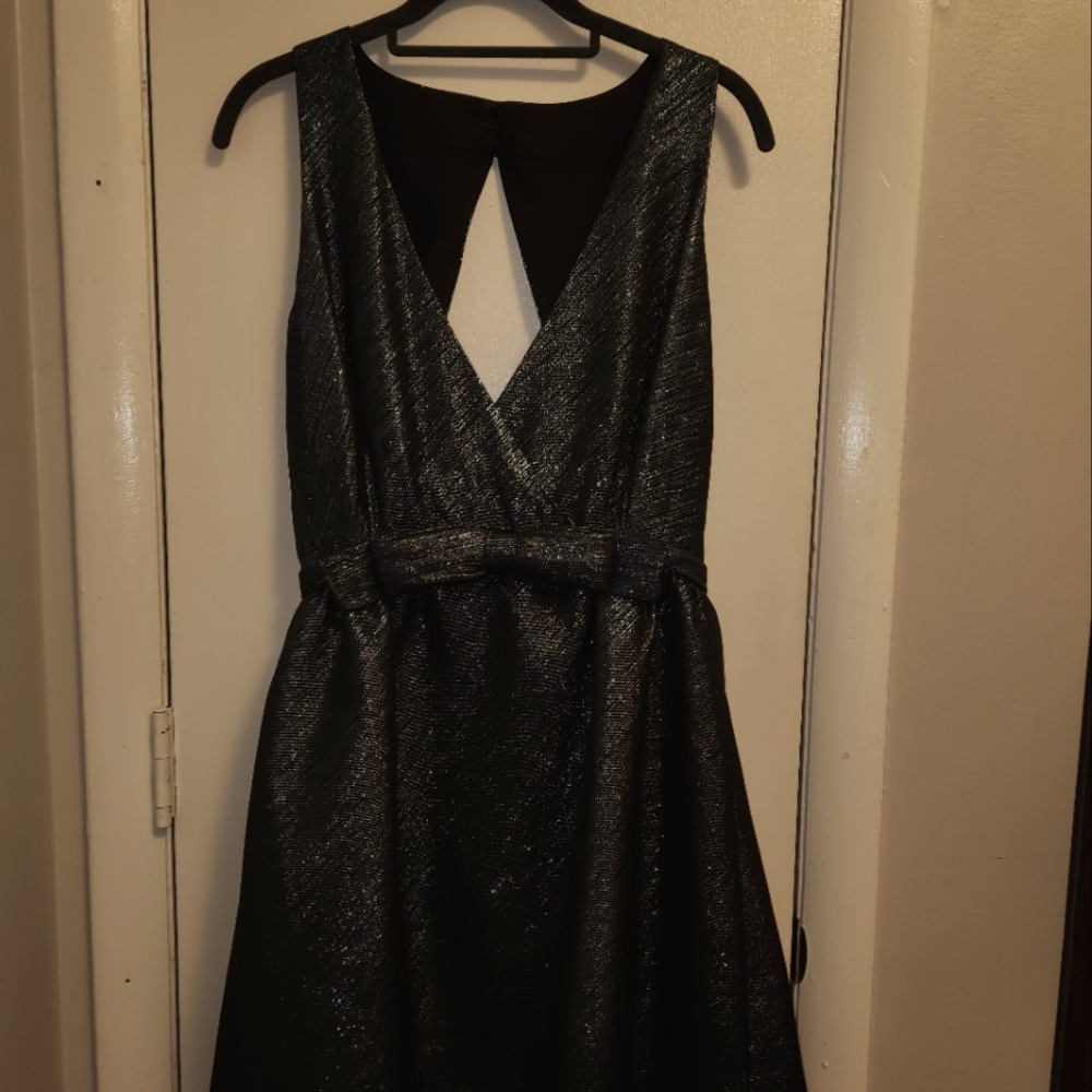 Parker cocktail dress in gunmetal, xs